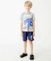 Bermuda Infantil Moletinho Flamê Sonic Tam 4 a 10-82509