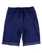 Bermuda Infantil Moletinho Trend Fleece Jeans - Azul