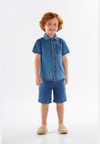 Bermuda Infantil para Menino em Jeans com Elastano Up Baby