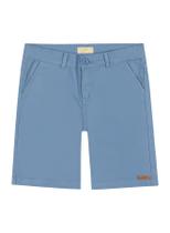 Bermuda Infantil Sarja Bolso Faca Menino Charpey Azul