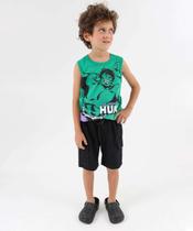 Bermuda Infantil Sarja Cargo Tam 4 a 8 Preto-74084 Bermuda Infantil Sarja Cargo Tam 4 a 8 Preto-74084