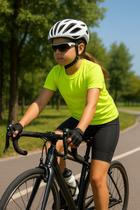 Bermuda Infantil Shorts Ciclista Kids Bike Mtb Forro Acolchoado, Bolso Lateral, Ciclismo