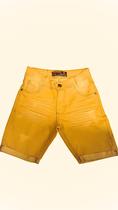 Bermuda Jeans Amarela Juvenil Tamanho 10 Ao 16