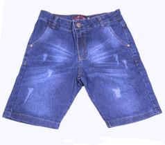 Bermuda Jeans Azul Juvenil Tamanho 10 Ao 16