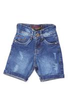 Bermuda Jeans Azul Para Bebês Do 1 Ao 3 Bermuda Jeans Azul Para Bebês Do 1 Ao 3
