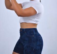Bermuda jeans azul tamanho 44