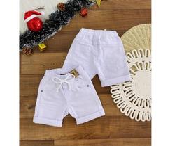 Bermuda jeans branca Bermuda jeans branca