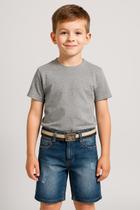 BERMUDA JEANS C/ ELASTANO PARA MENINOS COM CINTO Nº 10 BERMUDA JEANS C/ ELASTANO PARA MENINOS COM CINTO Nº 10