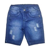 Bermuda Jeans Ciclista Feminina Infantil Tam. 04 ao 08