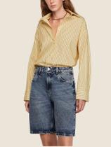 Bermuda Jeans Cintura Alta Dzarm