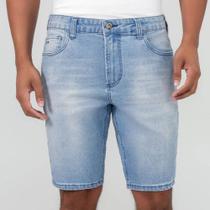 Bermuda jeans com elástano