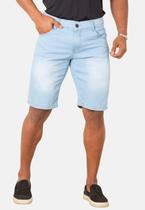 Bermuda Jeans Delavê Azul Claro Boen Jeans