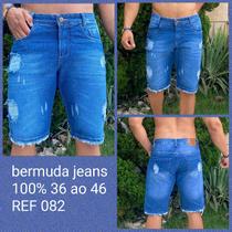 Bermuda jeans denin premium masculina Bermuda jeans denin premium masculina