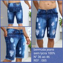 Bermuda jeans denin premium masculina Bermuda jeans denin premium masculina