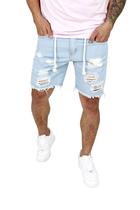 bermuda jeans masculina com cordão