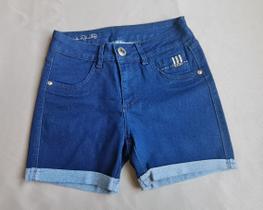 Bermuda Jeans Feminina C/ Lycra- Shortinho Moda Verão Blue 3 Denim 2213