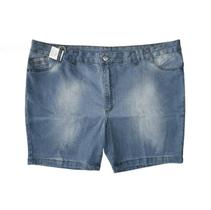 Bermuda Jeans Feminina Curta Clara Plus Size Tamanho 62