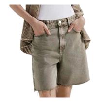 Bermuda Jeans Feminina Hering Estonada Marrom - HCCA1ASN