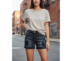 Bermuda Jeans Feminina Moda Verão Blue 3 Denim 5889 Bermuda Jeans Feminina Moda Verão Blue 3 Denim 5889