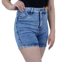 Bermuda Jeans Feminina Sawary Azul Médio - 275238 Bermuda Jeans Feminina Sawary Azul Médio - 275238