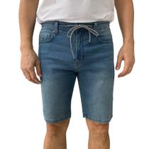 Bermuda Jeans Fideli Masculina Regular com Cadarço BR33501985 - Jeans 48 Bermuda Jeans Fideli Masculina Regular com Cadarço BR33501985 - Jeans 48