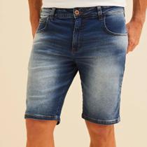 Bermuda Jeans Forum Paul Slim Fog Ve26 Azul Masculino