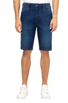 Bermuda Jeans Hangar 33 Reta Com Elasticidade Azul Bermuda Jeans Hangar 33 Reta Com Elasticidade Azul