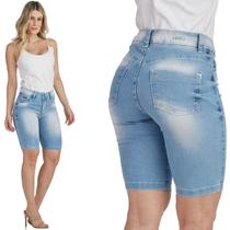 Bermuda Jeans HNO Ciclista Azul Claro Premium