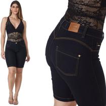 Bermuda Jeans HNO Ciclista Hot Pants Azul Escuro
