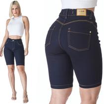 Bermuda Jeans HNO Hot Pants Azul Escuro Bermuda Jeans HNO Hot Pants Azul Escuro