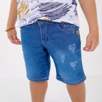 Bermuda Jeans Inf c/ Regulagem Interna Bermuda Jeans Inf c/ Regulagem Interna