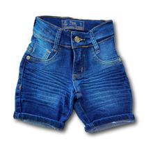 Bermuda Jeans Infantil Masculina Escura