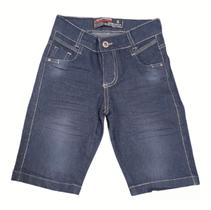 Bermuda Jeans Infantil Masculina Lavagem - Escura Tam 4 Ao 8 Bermuda Jeans Infantil Masculina Lavagem - Escura Tam 4 Ao 8