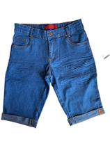 Bermuda jeans infantil masculina Megan com regulagem