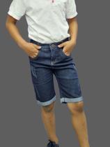 Bermuda Jeans Infantil Masculina Puídos