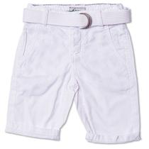 Bermuda Jeans Infantil Masculina Toffee Branca Tamanho Nº1