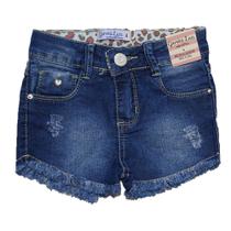 Bermuda Jeans Infantil Menina Shorts Manabana Lindo Oferta 4 6 8 anos