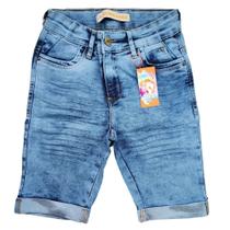 Bermuda jeans infantil menino com elastano