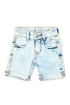 Bermuda Jeans Lavagem Delaver Bebê Do 1 Ao 3