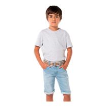 Bermuda Jeans Mania Kids Menino com Cinto