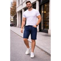 Bermuda Jeans Masc. Tradicional Comfort Vilejack VMBC0043 Cor:AzulTamanho:40 Bermuda Jeans Masc. Tradicional Comfort Vilejack VMBC0043 Cor:AzulTamanho:40