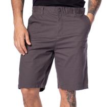 Bermuda Jeans Masculina Broken Rules Reta Cinza Escuro Bermuda Jeans Masculina Broken Rules Reta Cinza Escuro