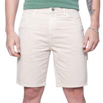 Bermuda Jeans Masculina Carpinteiro Areia