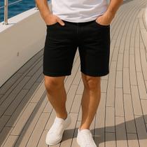Bermuda Jeans Masculina Casual Elastano Slim 410