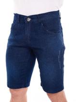 Bermuda Jeans Masculina de Estilo Tradicional Rústica Puída Destroyer Bermuda Jeans Masculina de Estilo Tradicional Rústica Puída Destroyer