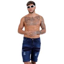 Bermuda Jeans Masculina Destroyed: Autenticidade Bermuda Jeans Masculina Destroyed: Autenticidade