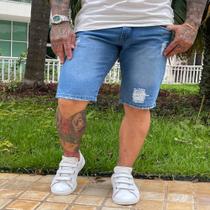 Bermuda Jeans Masculina Destroyed Bermuda Jeans Masculina Destroyed