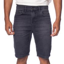 Bermuda Jeans Masculina Dixie Toque Suave Preto Bermuda Jeans Masculina Dixie Toque Suave Preto