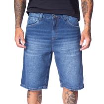 Bermuda Jeans Masculina Gangster Comfort Azul