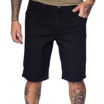 Bermuda Jeans Masculina Gangster Reta Preto Bermuda Jeans Masculina Gangster Reta Preto